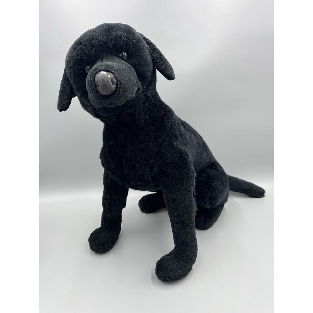 E&J Classic Black Labrador Lab Dog Plush Realistic 18” Posable Front Legs READ